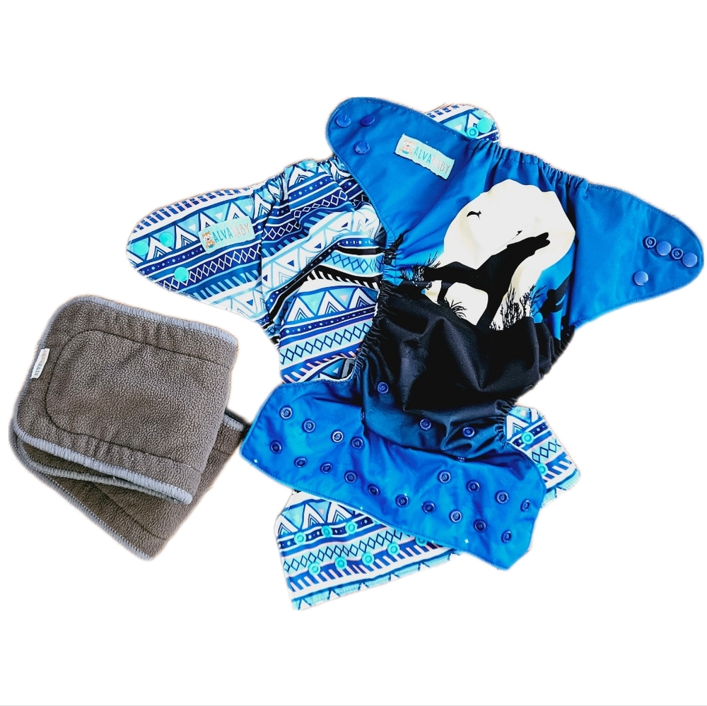 ALVA BABY | lot of 2 cloth diapers